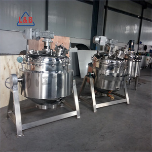 500L Nồi Áp Suất Với Khuấy Mixer/Gas Jacketed Nấu Ăn Ấm Đun Nước - Product Image 5