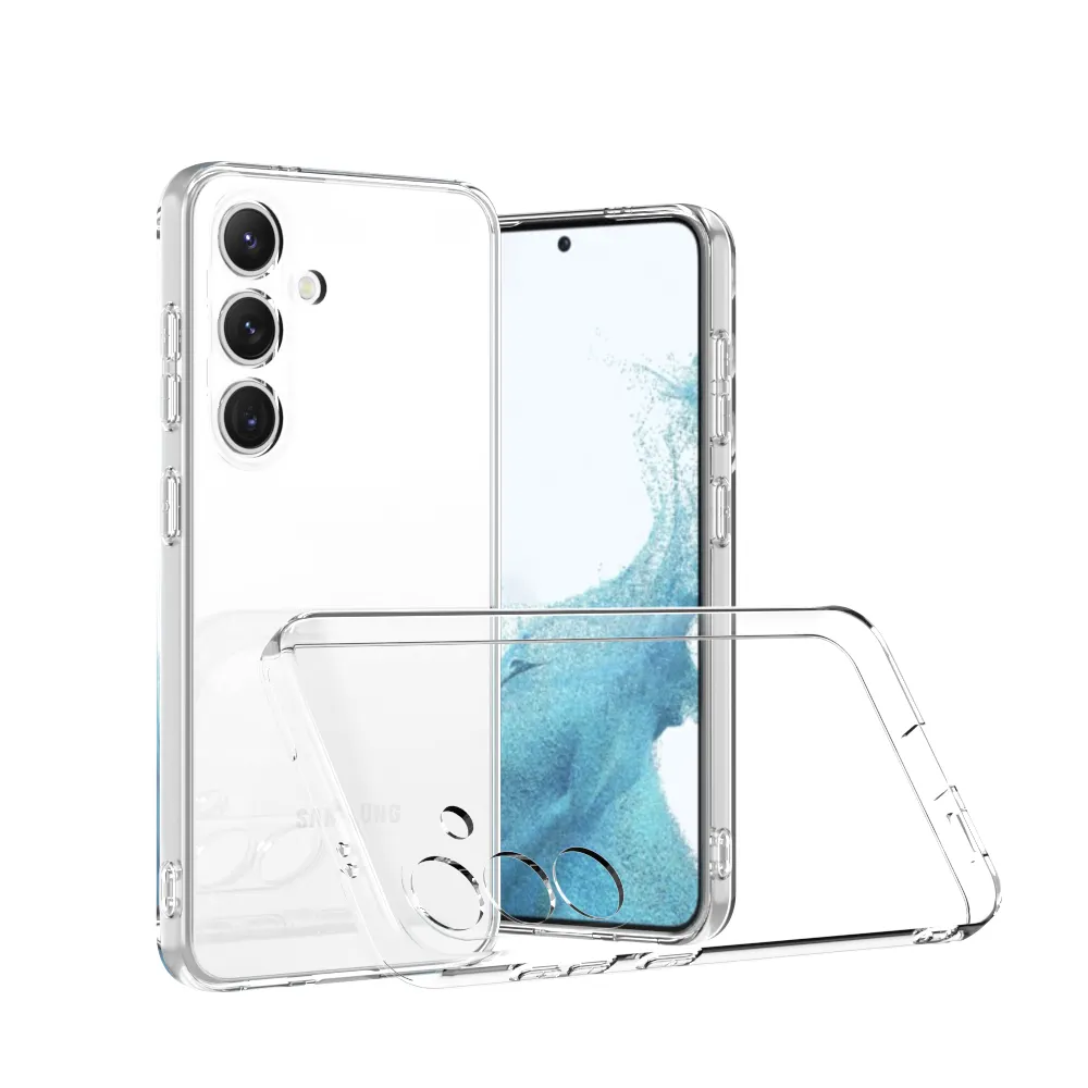 Cubiertas suaves del teléfono móvil del silicón cristalino transparente alto del grueso de 2,0 m más nuevo para Samsung Galaxy S24 S24PLUS S24ULTRA