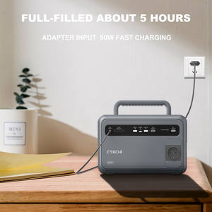 Centrale électrique à batterie personnalisée générateur solaire portable <span class=keywords><strong>CTECHi</strong></span> 600W 691Wh facile à transporter batterie externe pour camping en plein air - Product Image 4