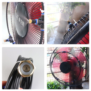 Kits de brumisation pour ventilateur de refroidissement extérieur, avec buse de brumisation, ventilateur refroidisseur <span class=keywords><strong>d</strong></span>'eau, moteur de ventilateur en acier inoxydable de haute qualité, pour refroidisseur <span class=keywords><strong>d</strong></span>'<span class=keywords><strong>air</strong></span> - Product Image 6