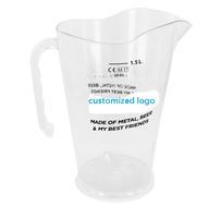 Carafe à jus en plastique écologique, carafe de cuisine pour réfrigérateur, utilisation pour le thé et le café