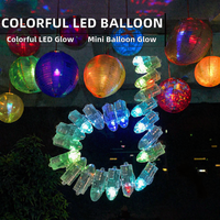 Lampes à LED colorées en plastique pour ballons, lumières changeantes, boules lumineuses clignotantes, mini lanternes à piles, décoration de Noël et d'Halloween
