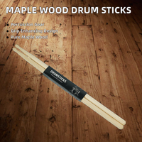 Hot Sale Cheap Price Maple Wood Non-Slip Drum Stick 5A/7A SK-17 Model for Percussion Instrument Accessories