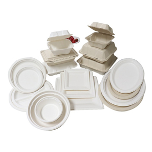 Biodegradable Sugarcane Takeaway Take Out Fast Food Packaging Bagasse Box Food Containers Biodegradable Packaging