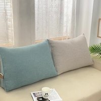 DaiRui Gemütliches Tatami-Dreieck-Lenden kissen, wasch bares Sofa kissen Polyester-Füllbett-Keil kissen für Wohnzimmer