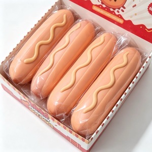 Jouet souple en forme de hamburger et hot-dog, modèle de simulation alimentaire, pendentif décoratif - Product Image 1