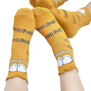 Garfield Cartoon <b>Socks</b> Women Mid Calf Length Jacquard Breathable Autumn <b>Winter</b> <b>Socks</b> - Product Image 4