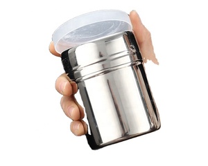 Stainless Steel Spice <b>Shaker</b> Seasoning Containers Stainless Steel Dredge <b>Salt</b>/Sugar/Spice/Pepper <b>Shaker</b> With Rotating Cover - Product Image 5
