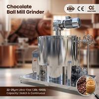 Machine à broyer les chocolats à contrôle de température intelligent, type vertical, SUS304, broyeur de cacao automatique, conche et raffineur