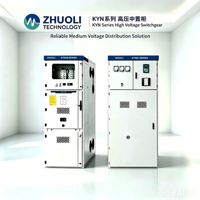 ZHUOLI Intelligent Monitoring KYN Series OEM ODM Medium Voltage Switchgear IP4X Professional Indoor Power Distribution