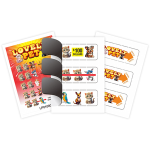 ความละเอียดสูง3รูปแบบหน้าต่างเปิดตั๋วพิมพ์ดิจิตอลชนะดึงบัตรแท็บสำหรับจับฉลาก - Product Image 1