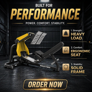 Máquina de gimnasio de uso comercial con placa de carga grande de acero <span class=keywords><strong>para</strong></span> <span class=keywords><strong>prensa</strong></span> de piernas y sentadillas hack en interiores - Product Image 2