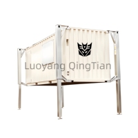 Système de levage hydraulique pour conteneurs industriels, conteneur standard en acier de 20 pieds, hauteur de levage de 1,6 m, déchargement mobile, 220V/380V