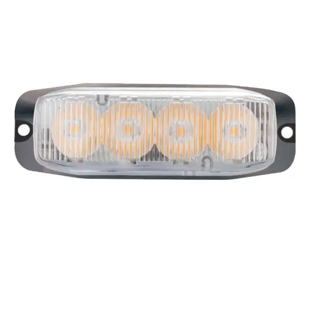 Montaje en superficie ultrafino 4led advertencia emergencia 12V-24V construcción intermitente coche Led camión luz estroboscópica