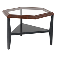 Table basse en fer, meuble de salon, Table basse en bois de résine époxy personnalisée directement en usine