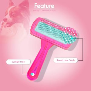 Square Head Slicker Comb for Cats and Dogs Durable <b>Pet</b> Grooming <b>Brush</b> for Detangling Mats Shedding Reduction and Daily Grooming - Product Image 2