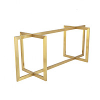 Pieds de table à manger sur mesure OEM, pieds de table basse, base de meuble en métal pour bar, en laiton doré, cuivre, fonte, pour table