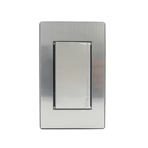 American Type 16A Electric Interruptor Push Button Light Switches for Office 1 Gang 1 Way