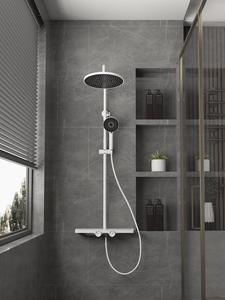 <span class=keywords><strong>SANIPRO</strong></span> Robinet mélangeur chaud et froid à 3 fonctions, système de douche en cascade, ensemble de douche en laiton pour salle de bain avec panneau de rangement en acier inoxydable - Product Image 6