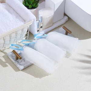 A216 Schaum netz Gesichts reiniger <span class=keywords><strong>PE</strong></span>-Netz Bades eifen netz schwamm für Gesichts reinigungs schnitt und geformtes Produkt - Product Image 2