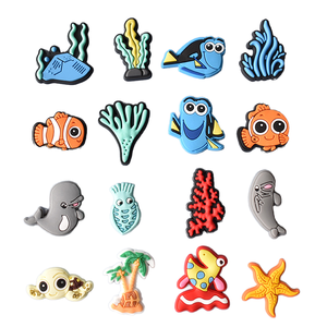 Zapatos de Playa para Mujer <span class=keywords><strong>Xiami</strong></span>, Nuevos, con Decoración de Flores, Hebilla, Accesorios DIY, Lindos Dibujos Animados, PVC para Jardín - Product Image 1