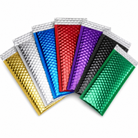 Enveloppes d'expédition à bulles métalliques, résistantes à la pression, anti-poussière, surface mate, réutilisables pour l'envoi de cadeaux, certifiées ROHS