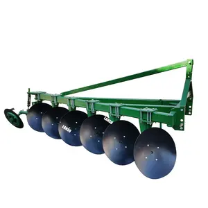 Farm Working Tractor Pipe Disc Plough Plow Width 1200mm Disc Plough Heavy Duty Paddy Share Plow Hydraulic Flip Plow