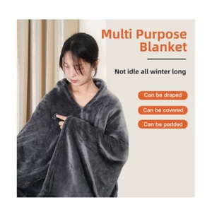 Intelligent Far-Infrared <b>USB</b> Heated Blanket with 3-Speed <b>Heating</b> Setting for Home Office Car RV Travel and Other Occasions - Product Image 1