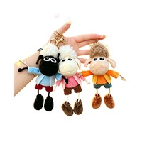 Porte-clés en peluche ODM, figurine, pendentif, breloque de sac, breloque décorative, rembourrage en coton PP, animal en peluche, cadeau anti-stress
