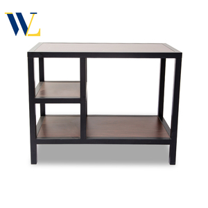 Bàn học gỗ màu đen 3 lớp hiện đại với giá sách Bàn 3 lớp thời trang cho siêu thị phòng học với các nhu cầu khác nhau - Product Image 1