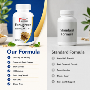 Cápsulas de Semillas de Fenogreco de Alta Potencia, 240 Unidades, para la Salud Masculina, Extractos de Plantas de Fenogreco, Suplemento para Adultos - Product Image 3