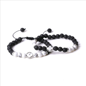 سوار كلاسيكي من حبات الكريستال الشافية لليوغا وردي من الفولاذ المقاوم للصدأ للنساء مجوهرات رجالية - Product Image 4