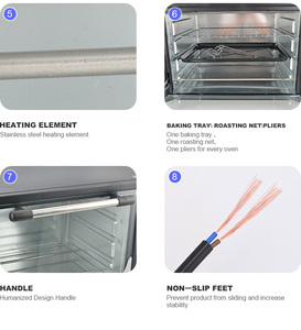 <span class=keywords><strong>Four</strong></span> à pizza électrique commercial <span class=keywords><strong>de</strong></span> haute qualité 30l <span class=keywords><strong>Mini</strong></span> grille-pain <span class=keywords><strong>avec</strong></span> minuterie - Product Image 6