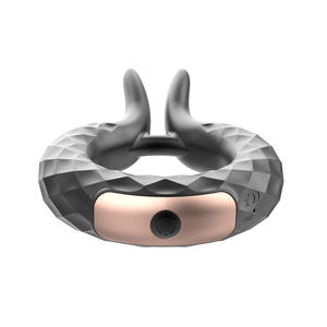 Masseur électrique pour la masturbation masculine, anneau de pénis en silicone, 12 modes de vibration, anneau de verrouillage du sperme, jouets sexuels pour adultes - Product Image 2