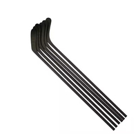 Bâton de hockey en fibre de carbone haut de gamme avec lame blanche absorbant les chocs, tailles YTH/JR/INT/SR pour le hockey sur glace
