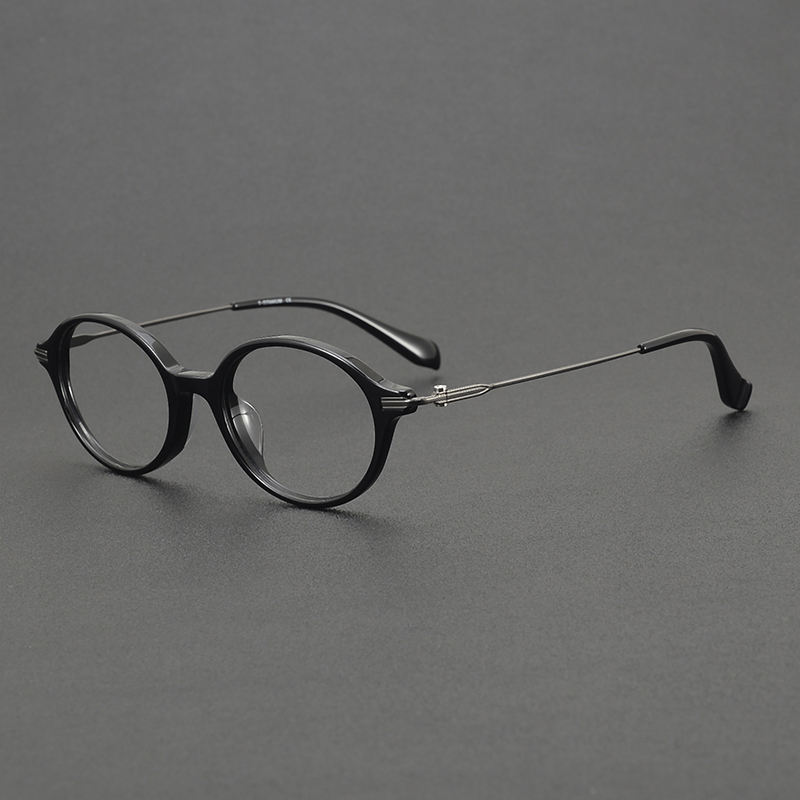 90004 Oval Reading Glasses Frame Acetate and Titanium Reading