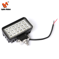 Projecteurs LED rectangulaires de haute qualité 4,4 pouces 18W à faisceau large, étanches IP67 pour applications marines, camions et pick-up LML-0602-18