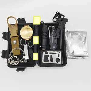 JK-H-006 ngoài trời khẩn cấp Survival bánh Bộ dụng cụ cắm trại công cụ Chấn Thương Y Tế Viện trợ đầu tiên Kit với Vòng đeo tay khẩn cấp