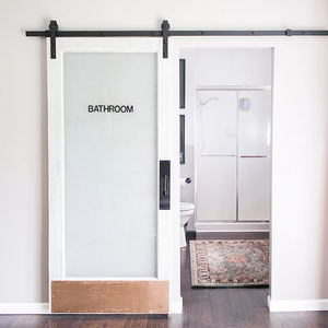 Portes <span class=keywords><strong>de</strong></span> <span class=keywords><strong>grange</strong></span> <span class=keywords><strong>en</strong></span> <span class=keywords><strong>bois</strong></span> massif et verre, revêtement intérieur marin pour salle <span class=keywords><strong>de</strong></span> bain, salon - Product Image 2