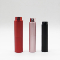 Mini atomiseur de parfum rechargeable portable 5 ml 10 ml 15 ml flacon pulvérisateur de parfum en aluminium rond coloré