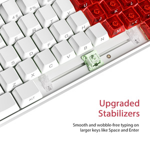 RGB Mechanical Keyboard Key Separation Custom Green Red Shaft Wired Esports Gaming <b>Computer</b> Peripherals For Home <b>Office</b> - Product Image 4
