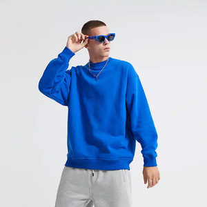 Sweat-shirt à col rond surdimensionné uni en polaire lourd 360GSM personnalisé AR2360 à manches longues pour unisexe pour l'automne - Product Image 4