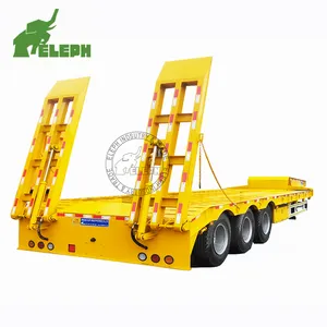 중국 사용 30 톤 Lowbed 세미 트럭 트레일러 가격