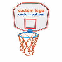 Jeu de basket-ball d'intérieur pour enfants, cible murale adhésive, jouet de tir avec mini-ballon en plastique, option de logo personnalisé, cadeau promotionnel