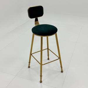 Light Luxury bar Chair Ins Simple Internet Celebrity bar <strong>Stool</strong> Front Desk Coffee Restaurant Casual Backrest <strong>High</strong> <strong>Table</strong> <strong>Stool</strong> - Product Image 4