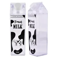 Phong Cách Mới 1000 Ml Sữa Carton Rõ Ràng Biểu Tượng Tùy Chỉnh Chấp Nhận Được Chai Nước Bằng Nhựa