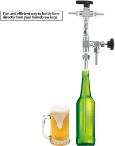 Paslanmaz çelik bira şişesi sayaç dolum basınçlı bira dokunun de-köpüren dolgu Homebrew Bar içme içecek toptan için