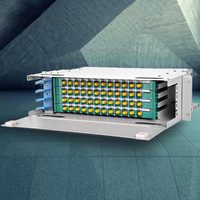 Armario de Distribución de Fibra Óptica (ODF) para Montaje en Rack, 48 Puertos ST, Diseño Modular con Cajones de Acero, Gabinete de Empalme de Alta Densidad, POE 5G