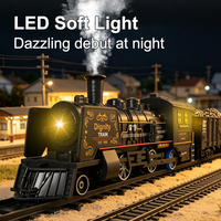 Ensemble de train RC Dwi Dowellin à l'échelle 1/87, locomotive à vapeur à combustion interne MDT, modèle de chemin de fer avec voies et contrôleur