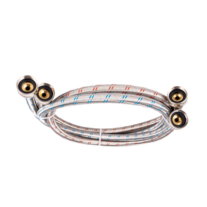 <span class=keywords><strong>Tuyau</strong></span> flexible en acier inoxydable tressé pour machine à glaçons, ligne d'alimentation en eau haute pression pour réfrigérateurs et machines à glaçons - Product Image 3